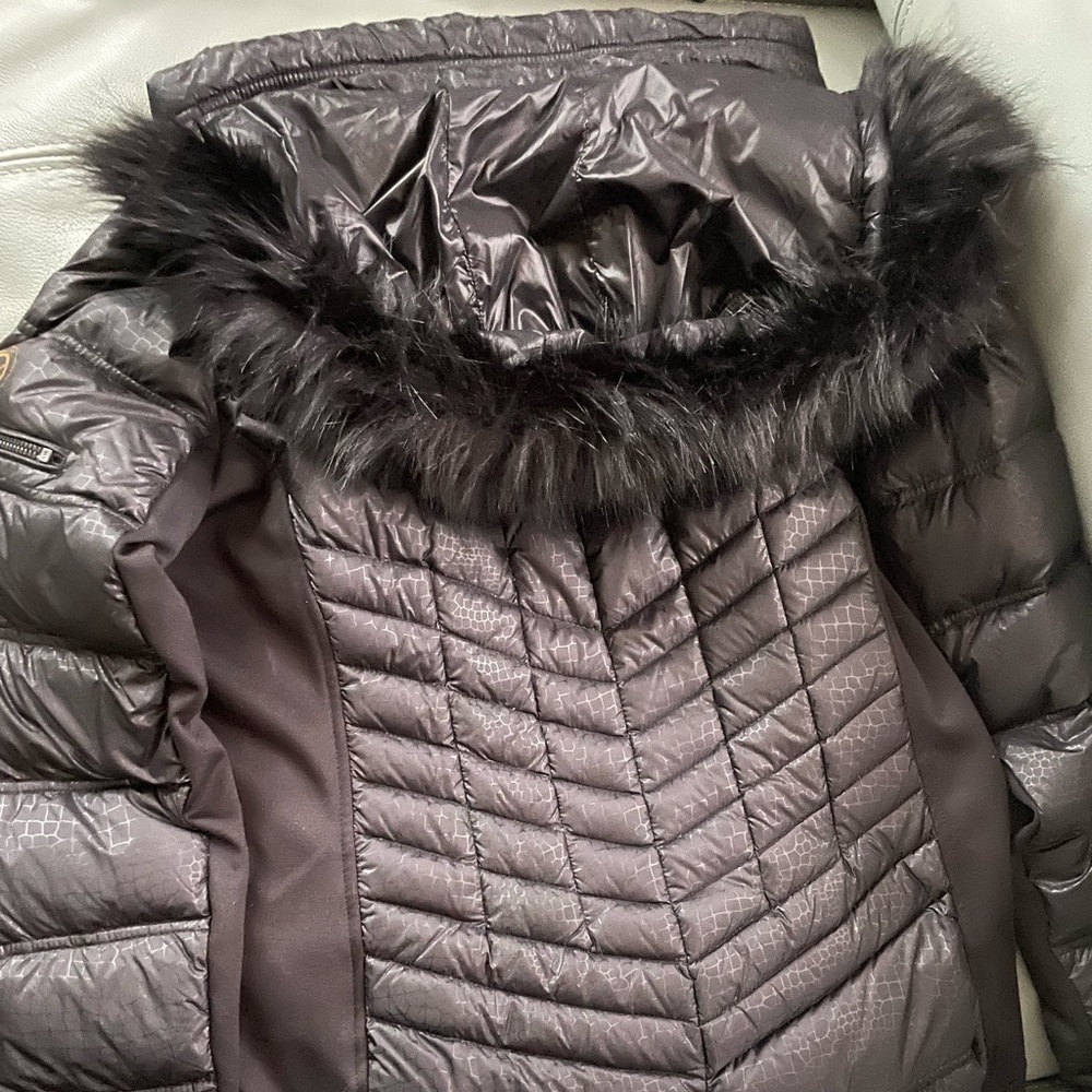 Michael Kors large black quilted puffer jacket
